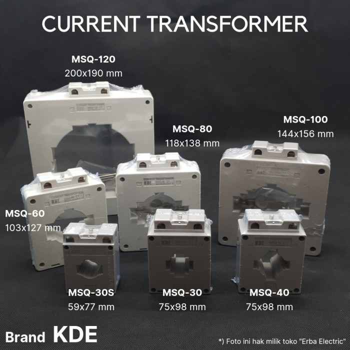 MU99 MSQ-40 400-5A KDE Current Transformer 400A 5A KDE CT 400