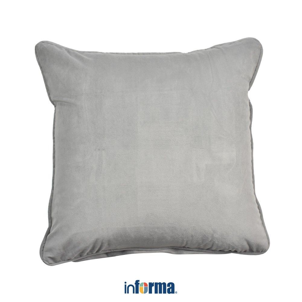 Informa 45X45 cm Sarung Bantal Sofa Velvet - Silver Sconce Cushion Cover Aesthetic Pelindung Bantal 