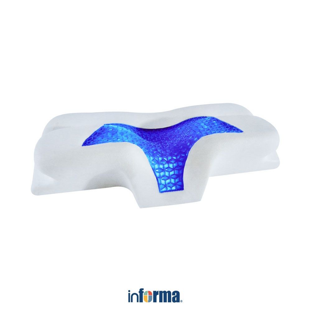 Informa Bantal Memory Foam Tpe Cool Gel 63X37 cm Bantal Tidur Cooling Gel Pillow Bantal Pendingin Ke
