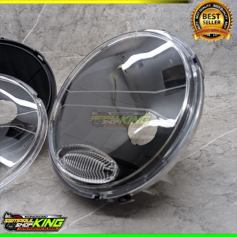 Reflektor Dan Mika bening Bahan biled Rx king New Peredam Vixion Old Scorpio