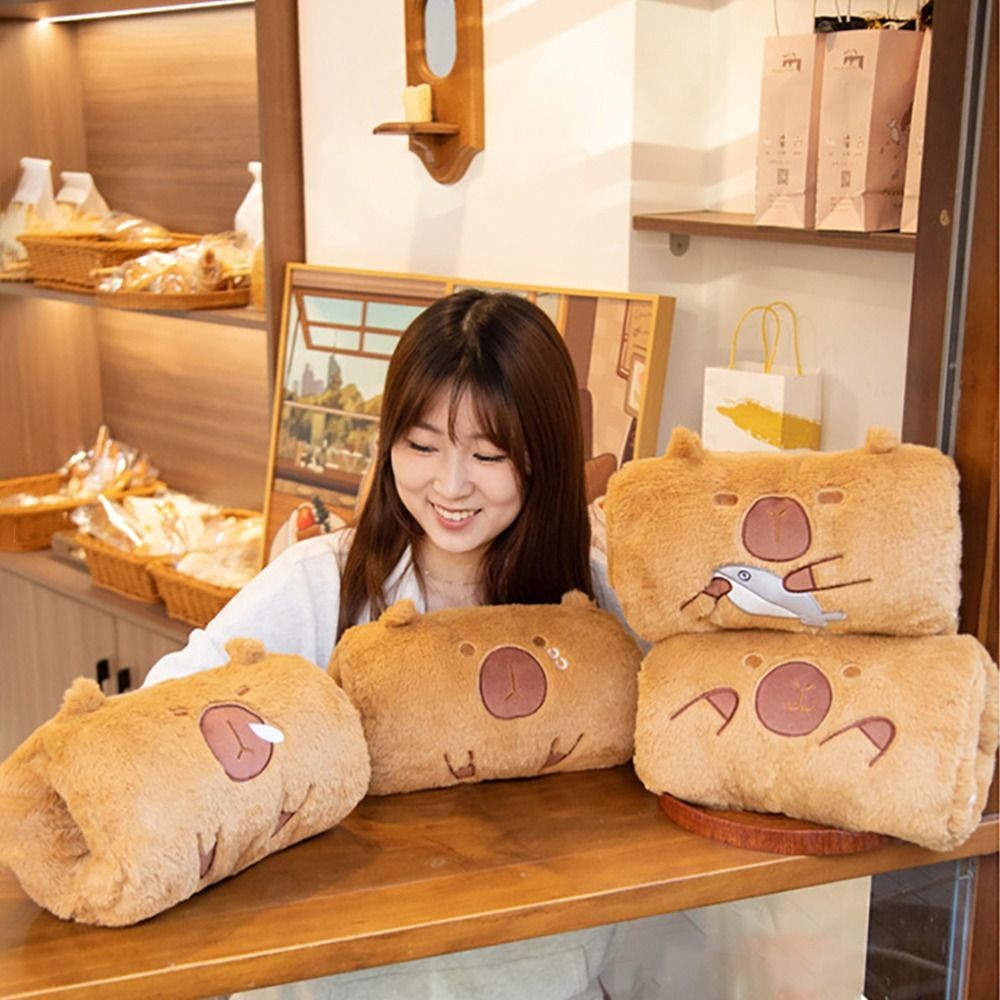 New PP cotton Hand Warmer Pillow Soft Gift Cartoon Dolls Capybara Pillow