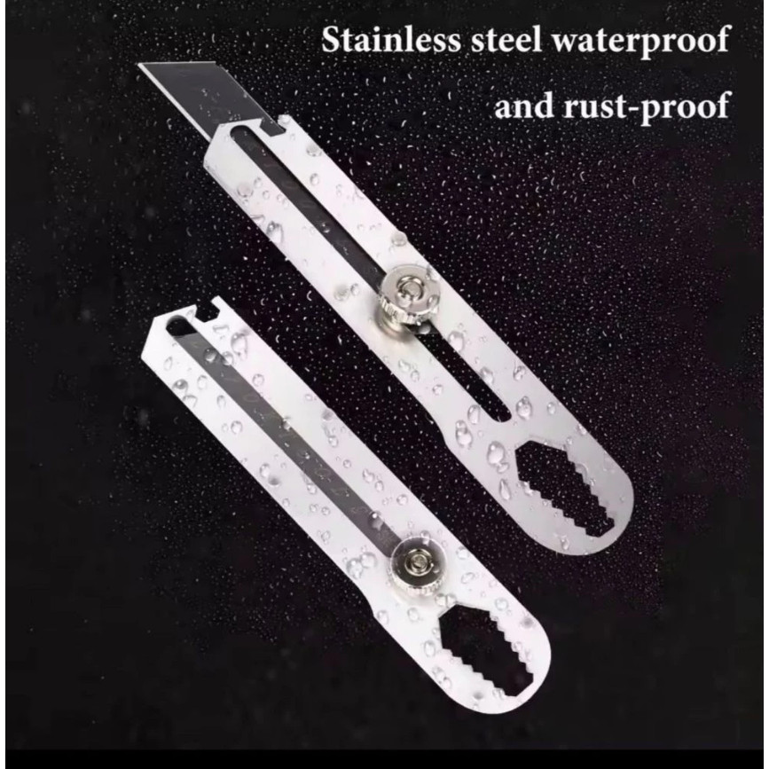 

pisau cutter 9in1 cutter multifungsi cutter penggaris cutter wrench pembuka baut PISAU TERBARU