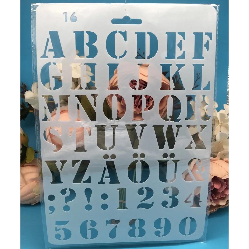 

27cm New Alphabet Letters 4 DIY Craft Layering Stencils Painting Scrapbooking Stamping Embossing Album Paper Card Template