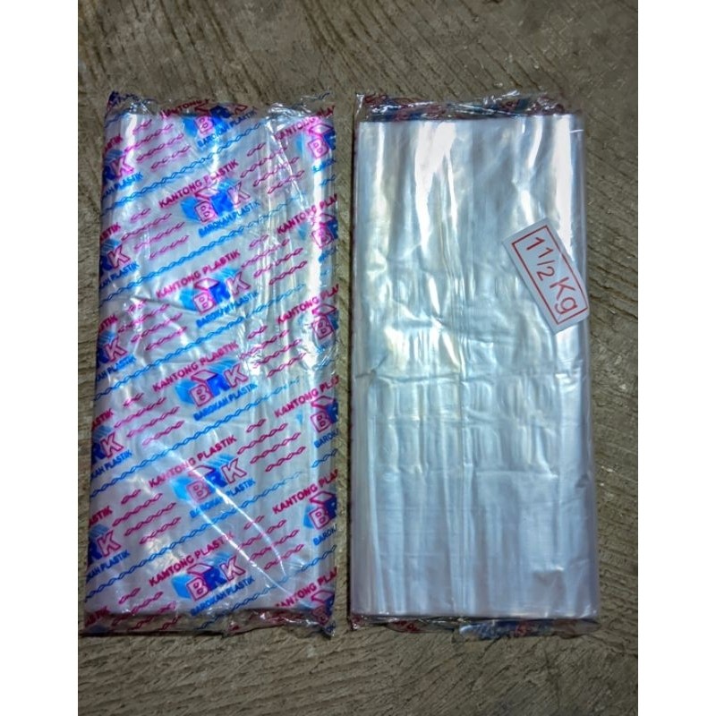 Plastik PP Bening 1 1/2 kg (18x27) / Plastik 18x27 TERLARIS 