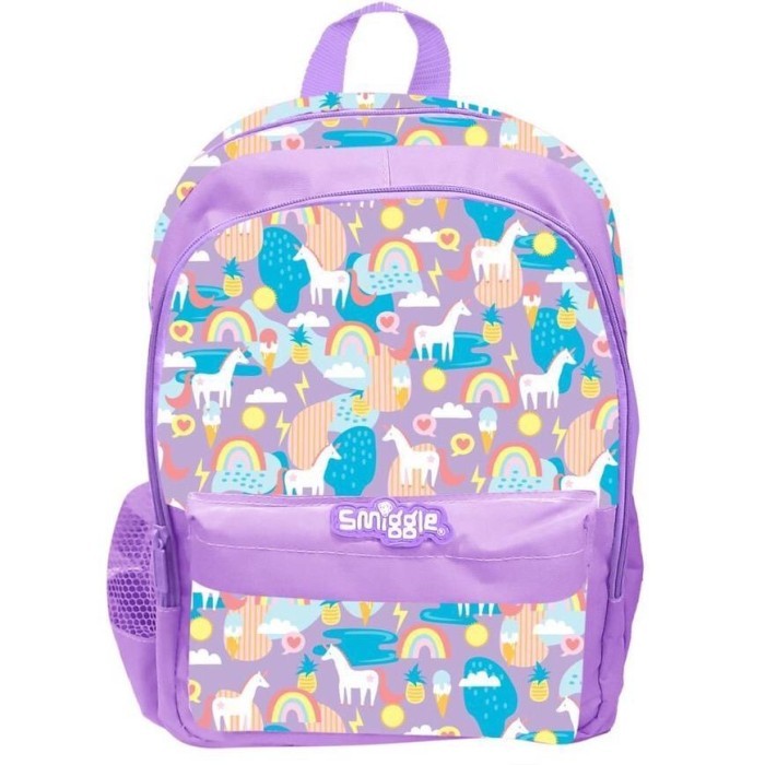 Smiggle Backpack Junior Tas Ransel Anak Smiggle - Unicorn Purple