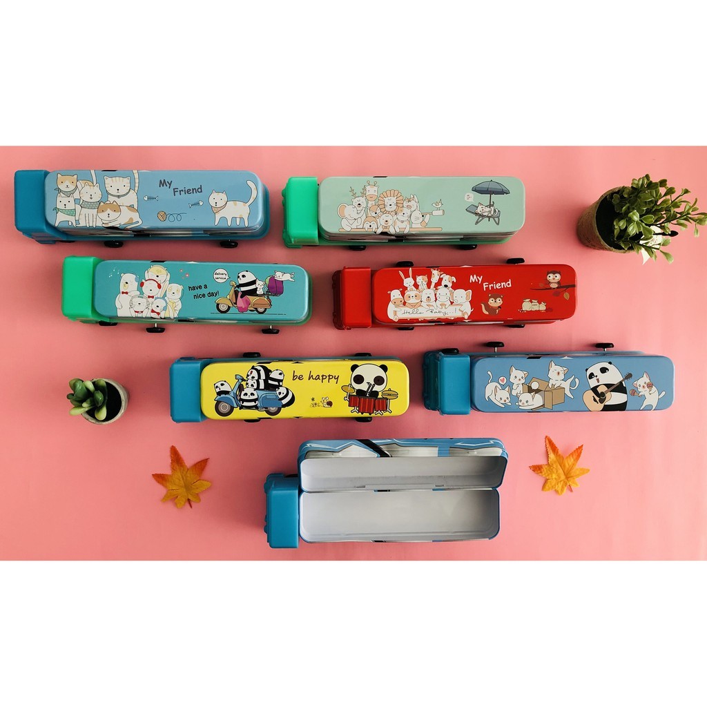 

TEMPAT PENSIL KALENG BENTUK BUS + RODA MQ-1592