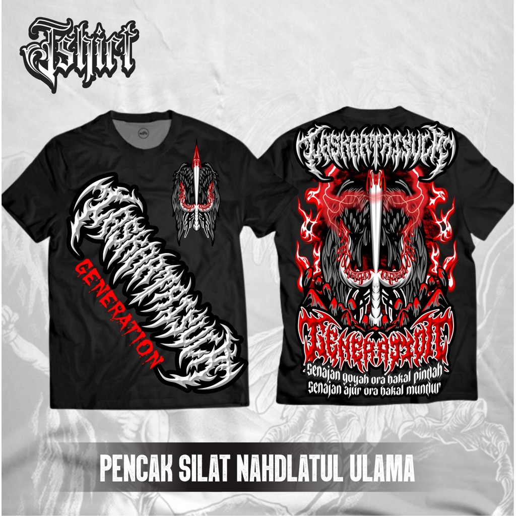 Kaos Pencak Silat Nahdatul Ulama Pagar nusa Laskar Trisula Generation Desain Terbaru By Dhasing_fash