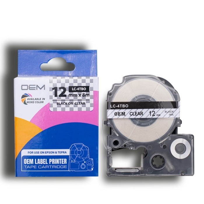 EPSON LABEL PITA TAPE LABELWORKS PRINT CATRIDGE PITA REFILL 12mm CLEAR TRANSPARAN Epson LW-300 LW 30