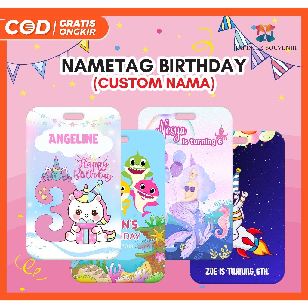 

(N010) CUSTOM ID CARD MOTIF HBD / PERUSAHAAN / CETAK ID CARD HAPPY BIRTHDAY / CARD HOLDER PHOTOCARD / TEMPAT KARTU AKSES / BISA UNTUK 2 KARTU / CUSTOM CARD