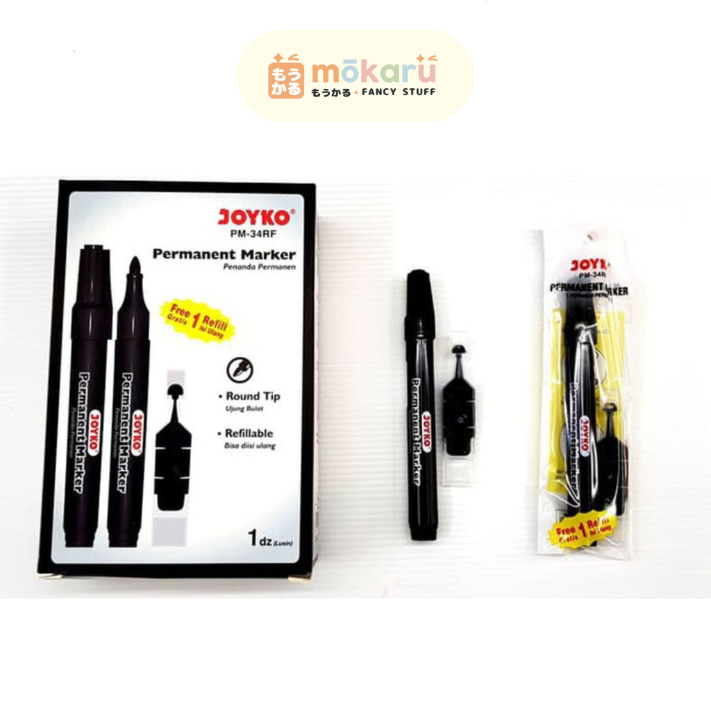 

Joyko Spidol Permanent PM 34RF/ Penanda Permanen Murah