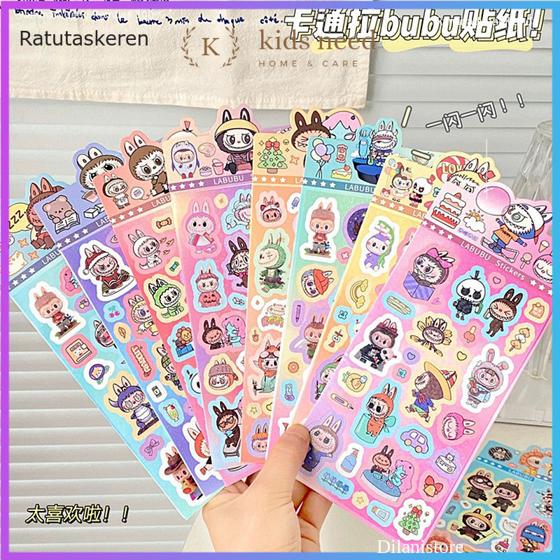 

Stiker Gliter Hologram besar Zamzam1124 Motif sanrio kuromi melody cinnamorol pompompurin Mixue Karakter Lucu-Lucu Keren