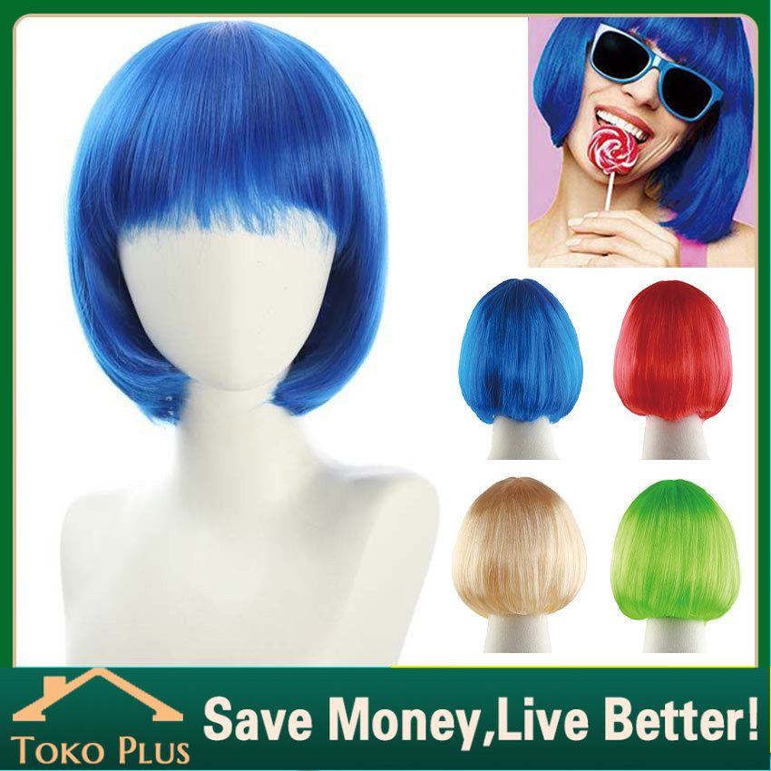 Wig Bob / Wig Rambut Pendek Bob / Wig Rambut Palsu Lurus / Rambut Palsu