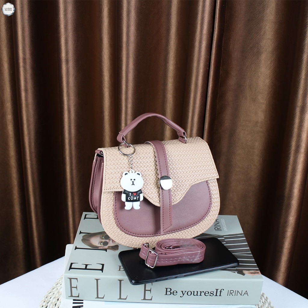 PROMO LUNA AURA Tas Selempang Wanita Ovalia DK 39 Tas Viral Tas Kekinian Tas ootd