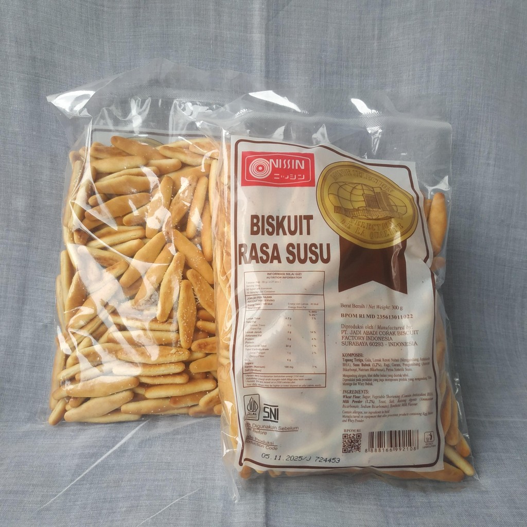 

MURAH - Nissin Biskuit Rasa Susu Kemasan 300g - Cookies, Food