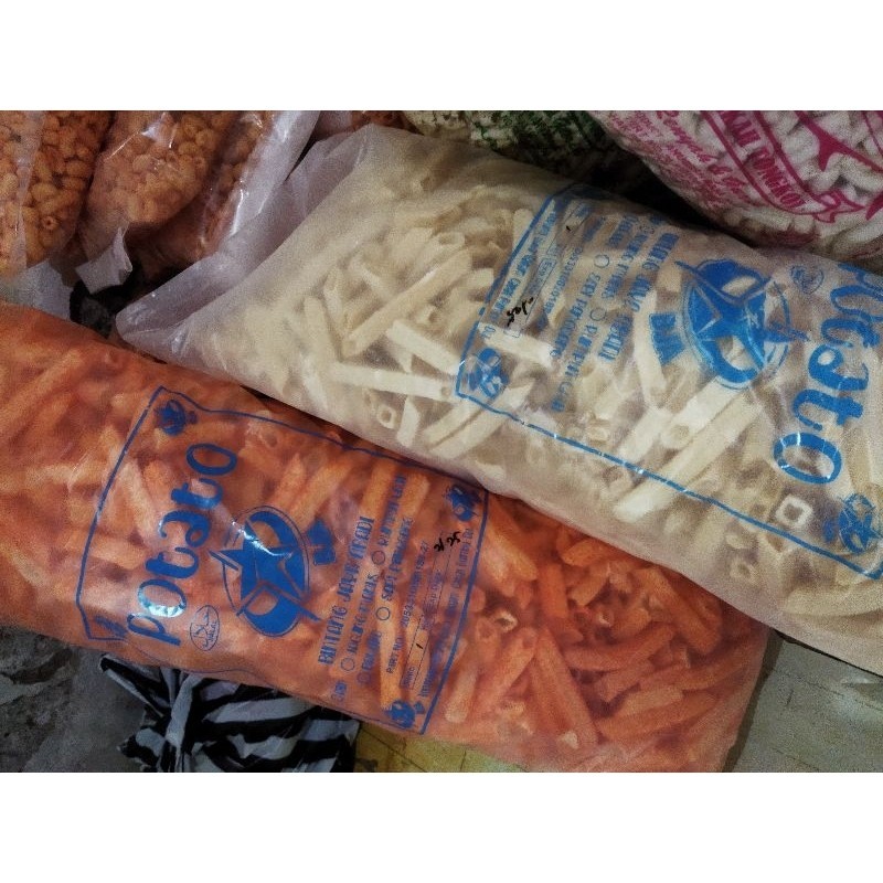 

stik potato renyah gurih pedas original 250g | bintang snack kediri