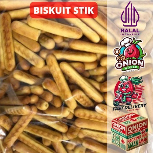 

COD 250gr Kue Biskuit Stick Jari Ayam Cemilan Enak