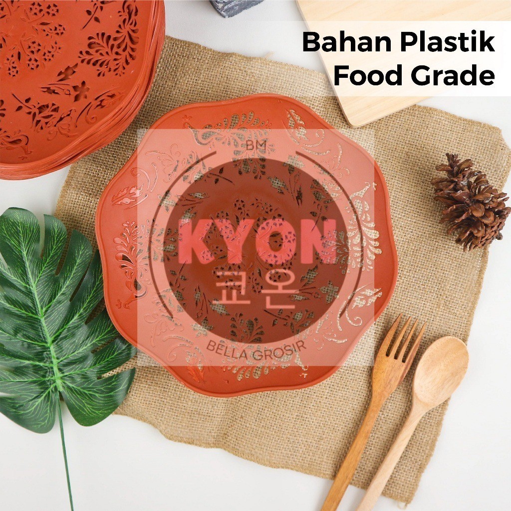 Cherrybloom2 Kyon 12Pcs Piring Rotan Bunga, Mawar Tebel , Bunga Jumbo, Cherry Blossom . Seruni Jumbo