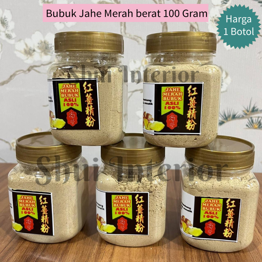 

Jahe Merah Bubuk 100 Gram / Bubuk Jahe Merah Original 100%