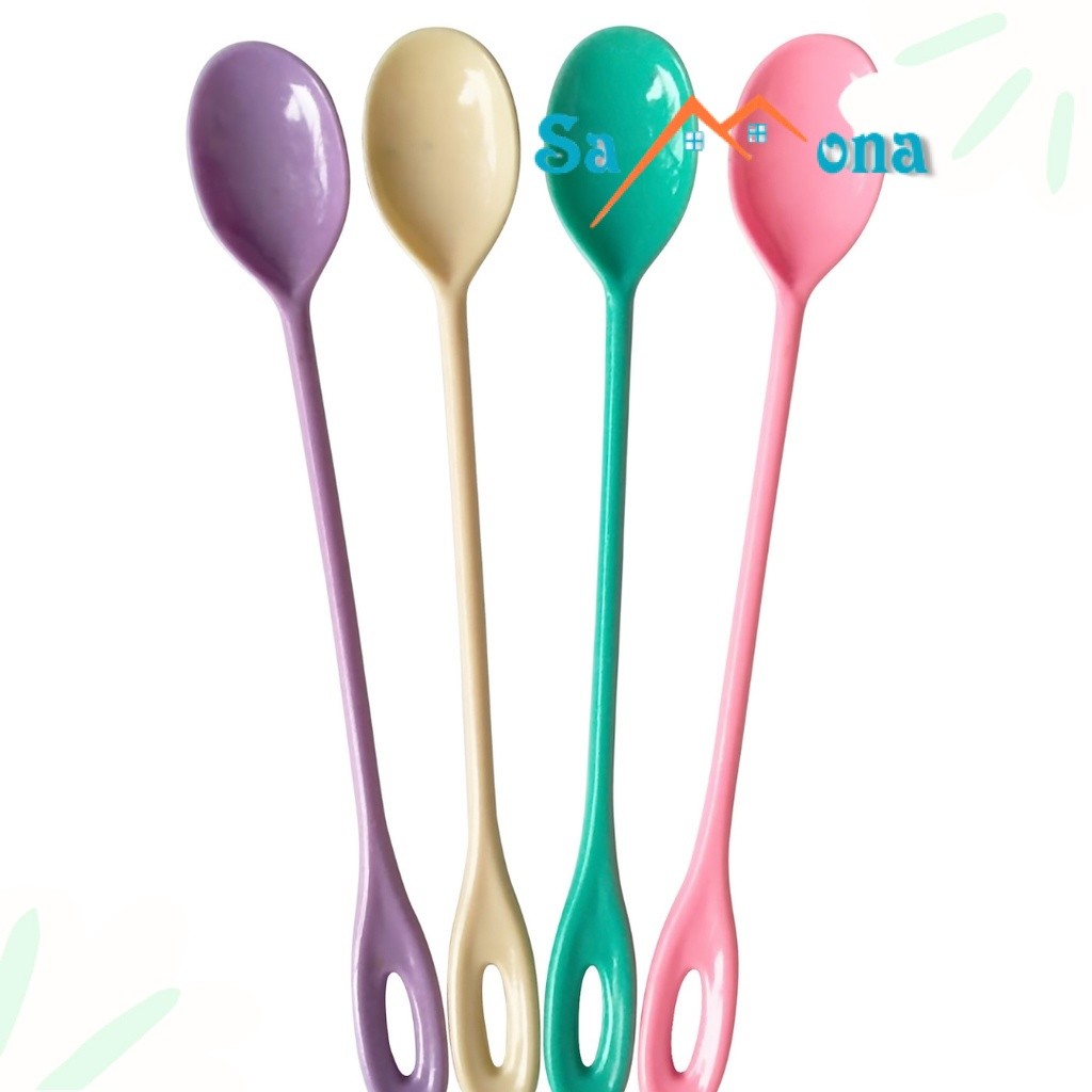 Sendok Jus Alat Pengaduk Es Kopi Teh Juice Bahan Plastik
