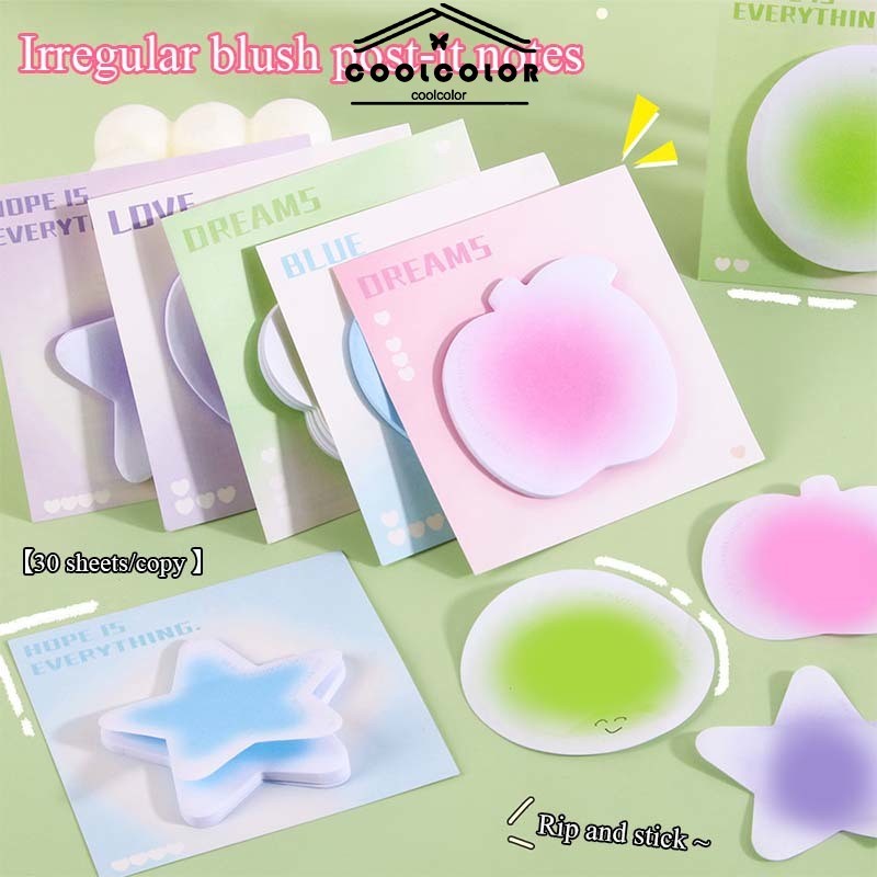 

COD❤️Kreatif,Berwarna,Catatan Tempel,Mewah,Gradien,Stiker Pesan,Gaya Ins,Kertas Memo-CL