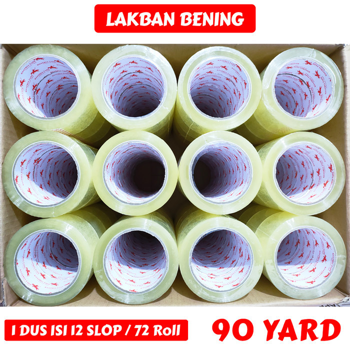 

LARIS -Lakban Bening KSATRIA Tape 90 Yard (1 Dus)