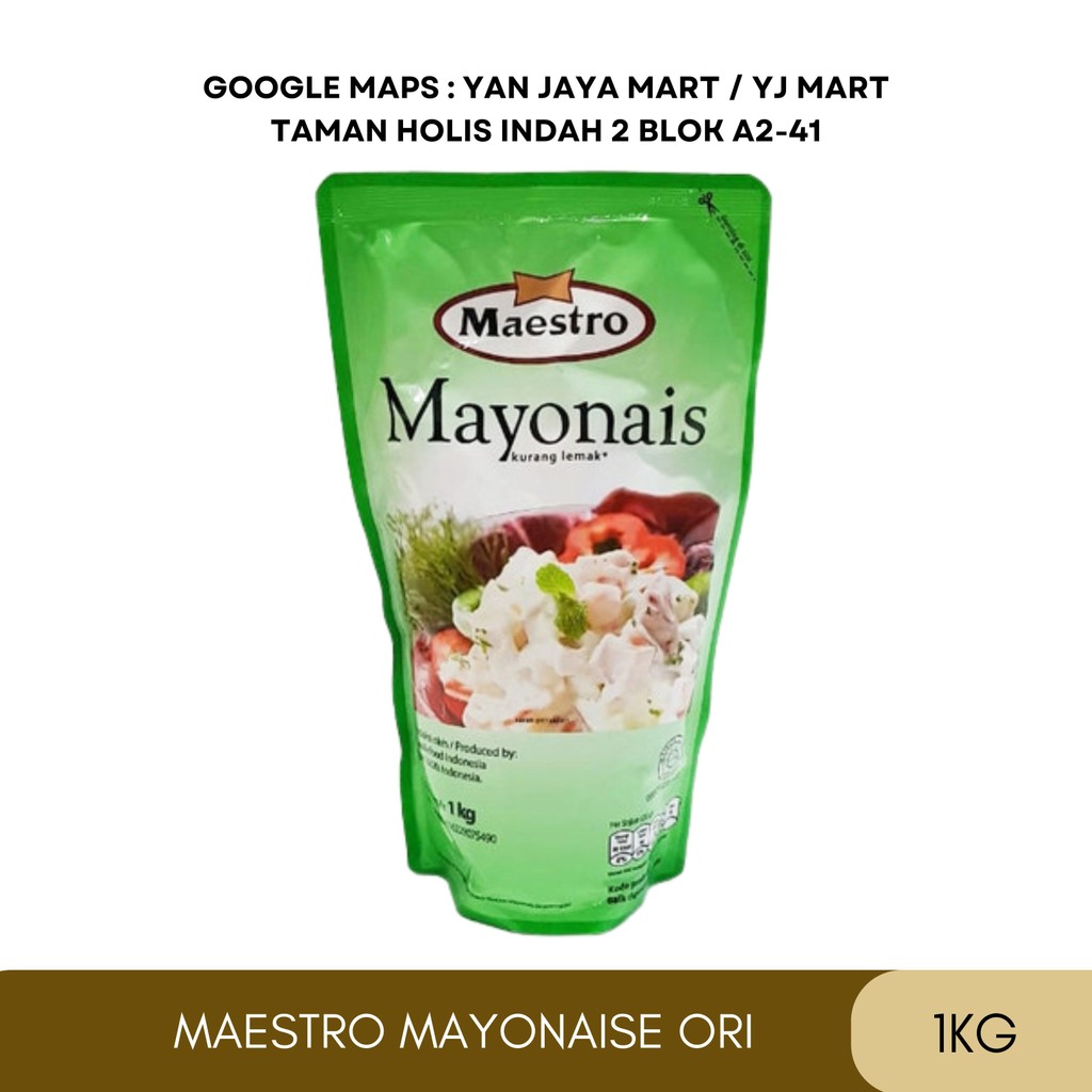 

Maestro Mayonais/Mayonnaise Kurang Lemak 1 Kg