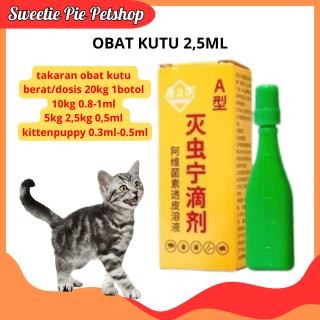 [cod/instan] sweetiepie OBAT TETES KUTU manjur Obat Kutu Tetes Anjing Kucing Tengkuk AMPUH untuk Kit