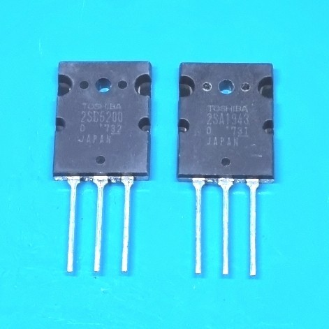 2SC5200 C5200 2SA1943 A1943 Toshiba Ori 150W 15A 230V Pow Tr