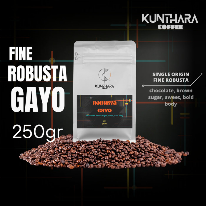 

Kopi Robusta Gayo - 250gr I Biji/Bubuk - Giling sedang