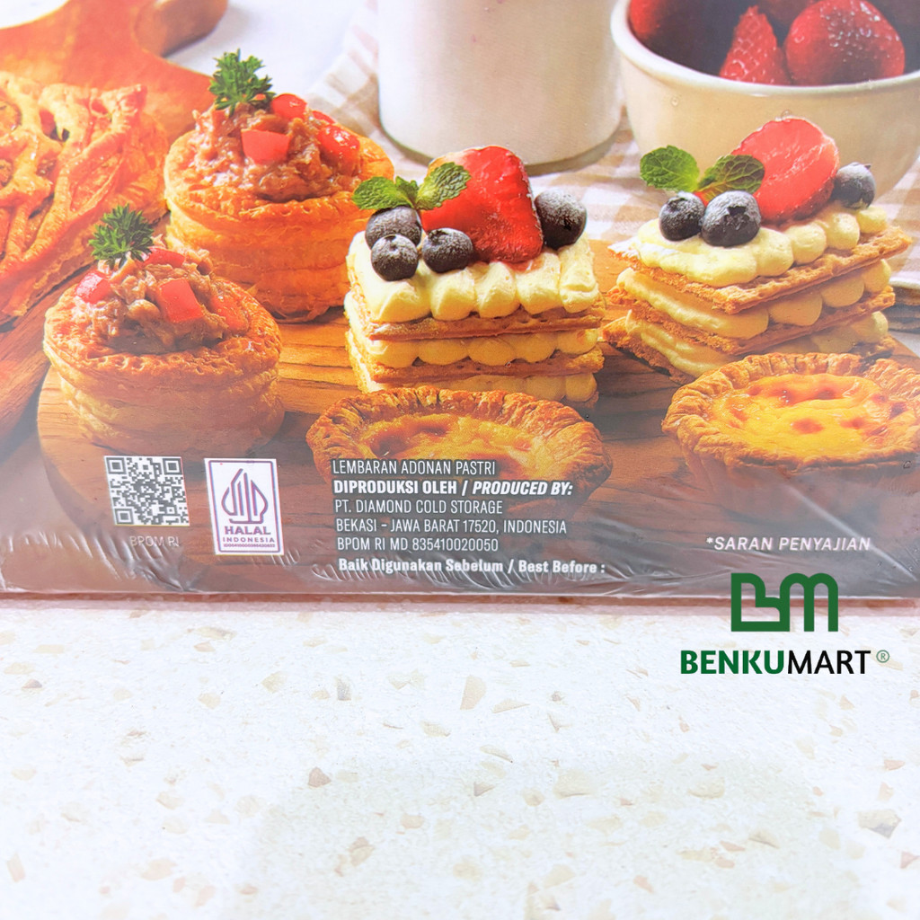 

RB Puff Pastry Sheet Edo (750 gr) Lembaran Adonan Pastri