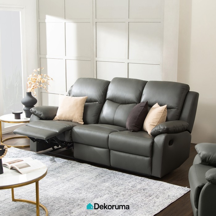 Dekoruma MAEDA Sofa Recliner 3 Dudukan / Sofa 3 Seater