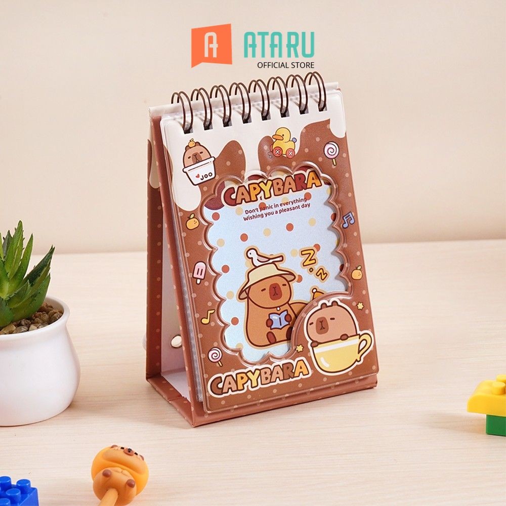 Ataru Album Foto Capybara - Cokelat Photo Album Tempat Penyimpanan Foto Cetak Buku Koleksi Foto