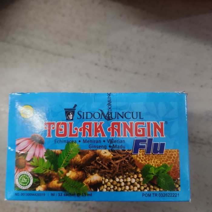 

tolak angin flu isi 12 sachet box