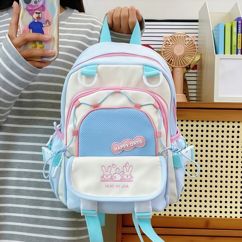 [Cod] Tas Sekolah Kecil Bentrok Yang Lucu Tas Ransel Gaya Perguruan Tinggi Berwarna Permen Siswa Smp