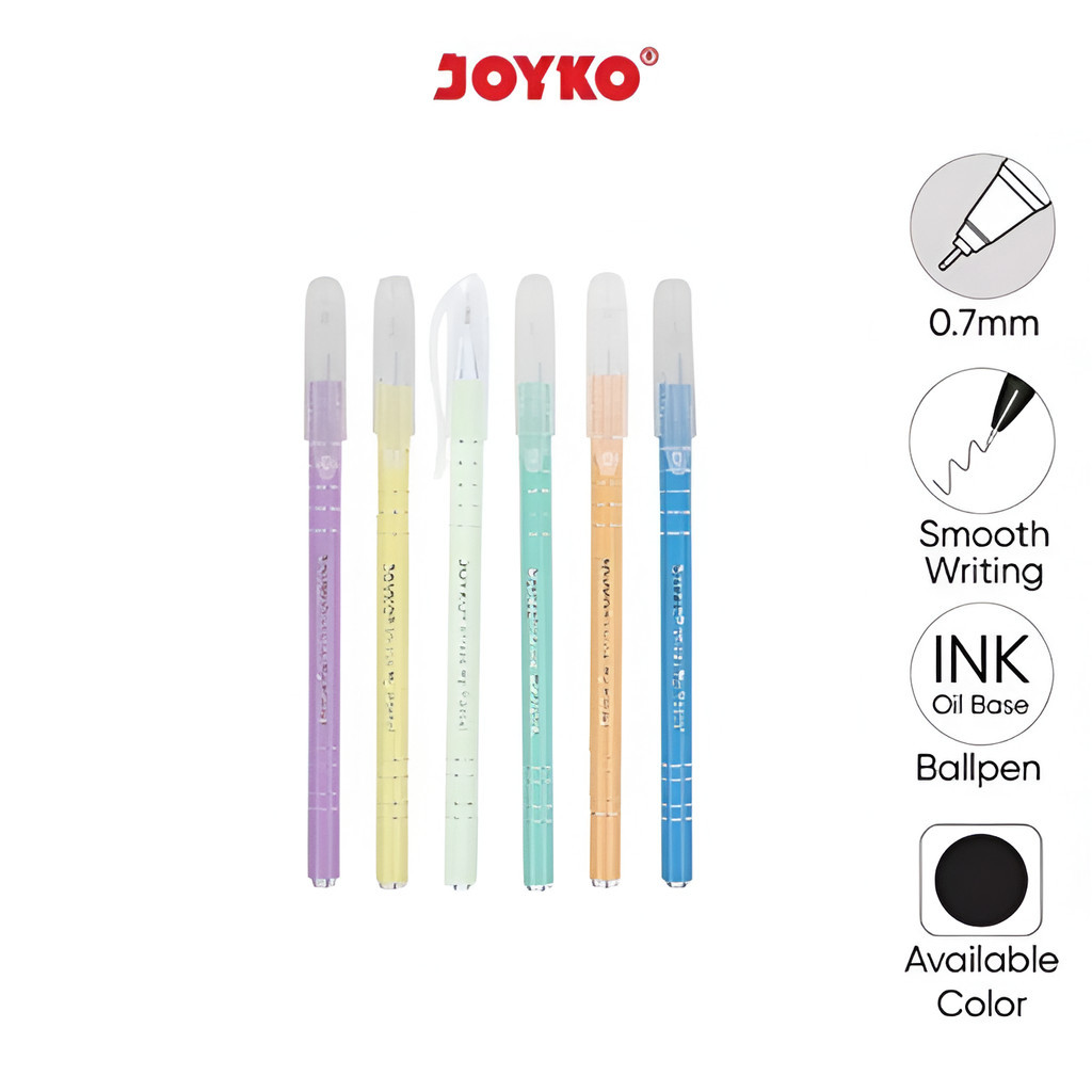

(1 PCS) Ball Pen Pulpen Pena Joyko BP-336 MY Pastel 0.7 mm - Pulpen Joyko MY Pastel BP 336 0.7MM