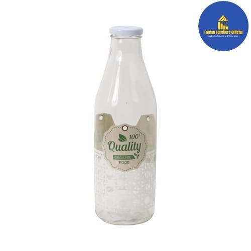 BEST QUALITY Botol Kaca Green Bio Food Grade Tutup Kedap Udara Ukuran 1Liter