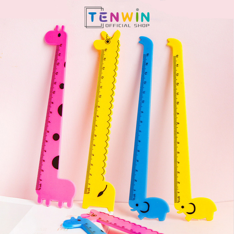 

Penguasa lucu jerapah 15cm ruler set/ Penggaris Plastik 1 Set 4 Model