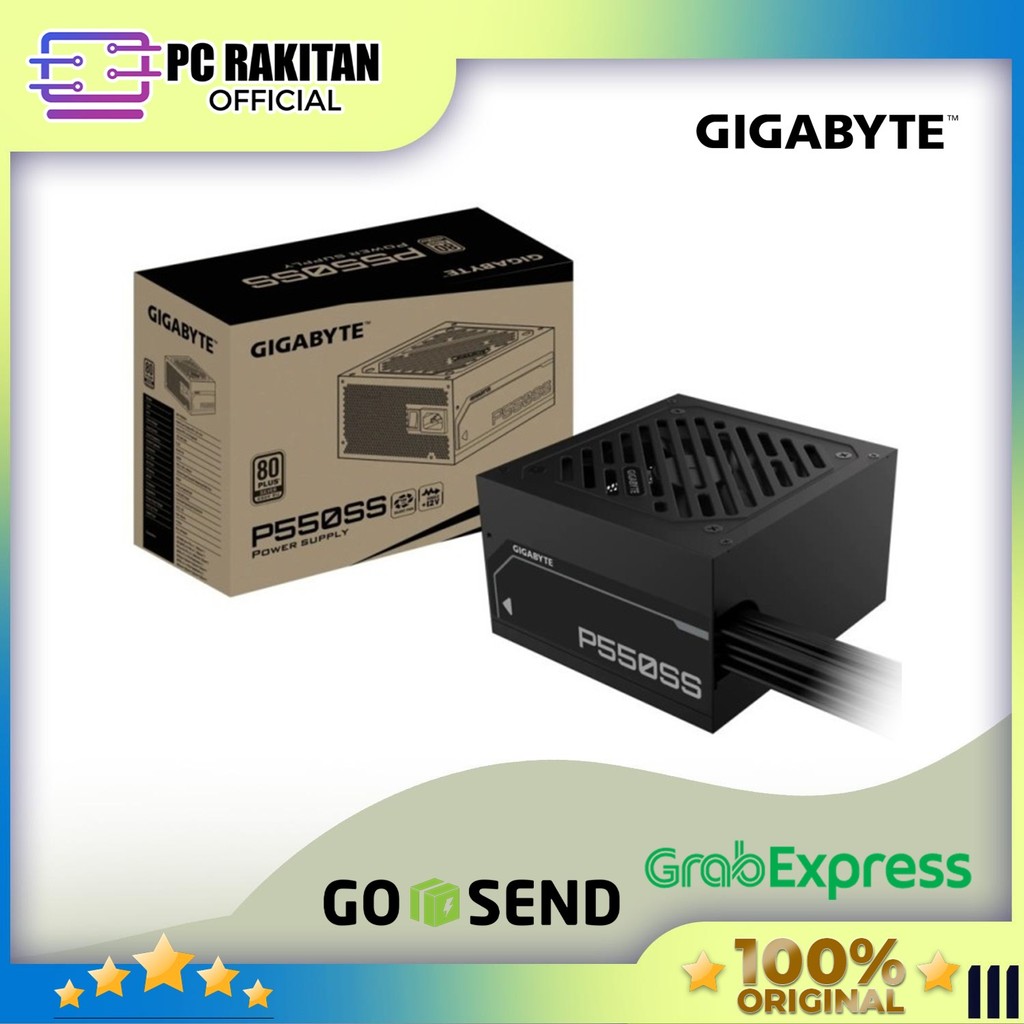 GIGABYTE PSU POWER SUPPLY P550SS 550W (80+ SILVER) BLACK 3Y