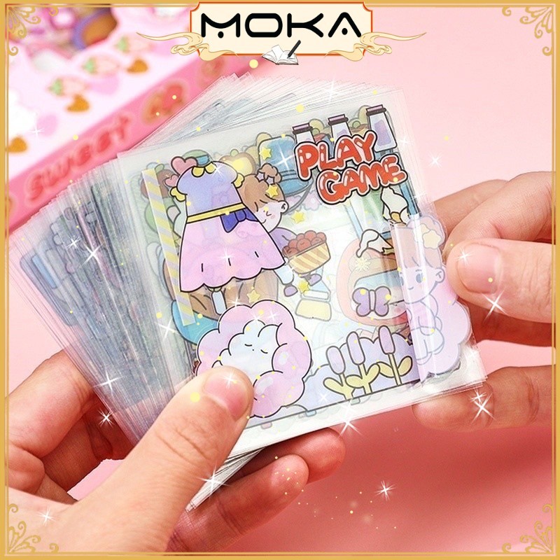 

MOKA STICKER DIY UNTUK HIAS JURNAL, BUKU, TUMBLR DLL ANTI AIR MOTIF KARTUN HARGA PER 1 LEMBAR MKA112