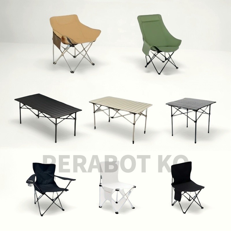 Meja Portable Lipat Meja Camping Kursi Gunung Kursi  Kursi Kain Meja Camping Kursi Kemah Kursi Lipat