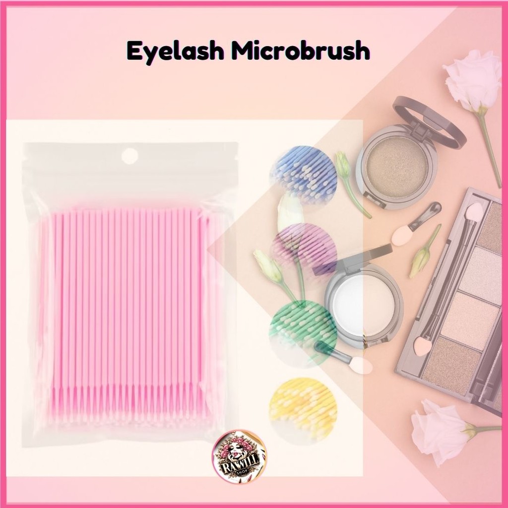 Microbrush Eyelash/ Kuas Eyelash/ Kuas Pembersih Eyelash [ 100 Pcs ]