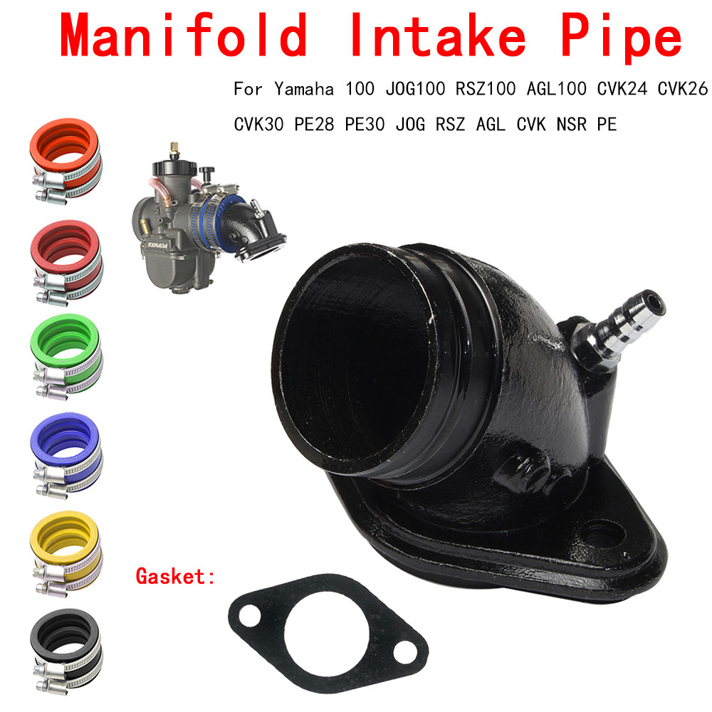 Carburetor Fuel Interface Intake Manifold For Yamaha 100 JOG100 RSZ100 AGL100 CVK24 CVK26 CVK30 PE28