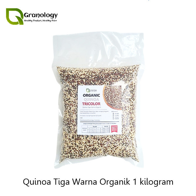 

Quinoa Tiga Warna / Organic Quinoa Tri Color 1 kilogram by Granology
