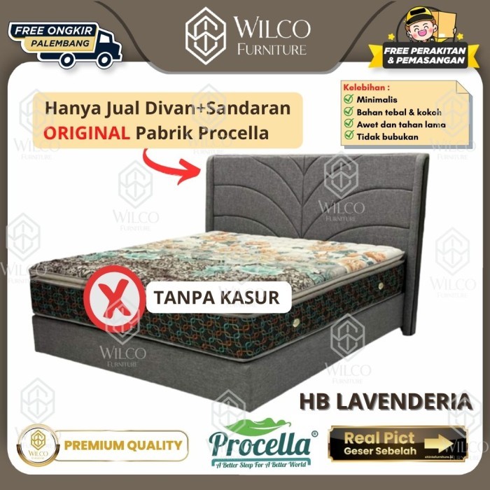 Divan Sandaran HB Lavenderia Original Procella / Divan + Sandaran Minimalis
