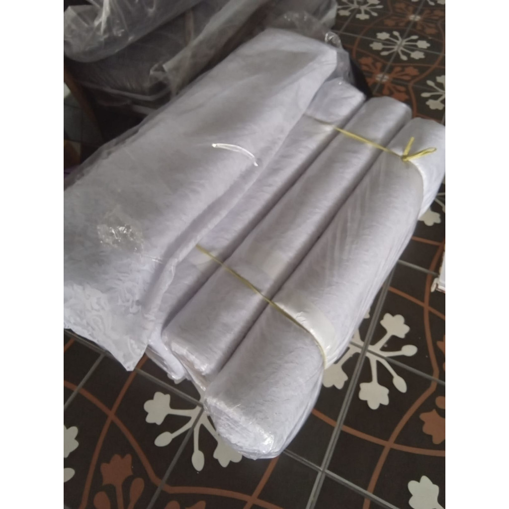 KAIN BRUKAT / KAIN BROKAT UTUH METERAN BAHAN BAJU WISUDA BRIDESMAID, METERAN