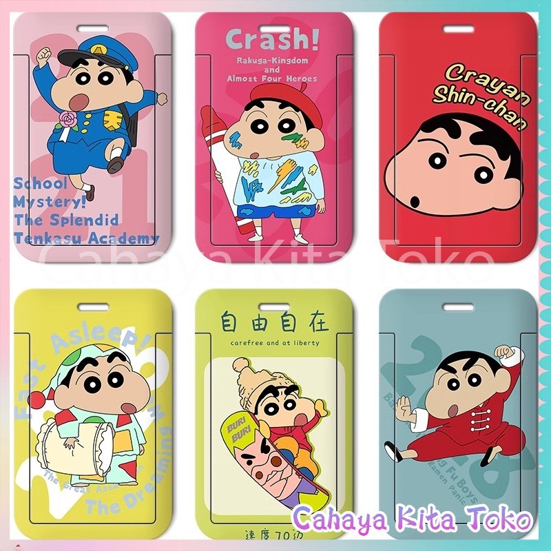 

【Diskon Lebaran】ID CARD HOLDER/SARUNG KARTU/pesanan Hadiah Khusus/SUPPORT HARGA GROSIR/Shin Chan Yang Imut Dan Menyenangkan