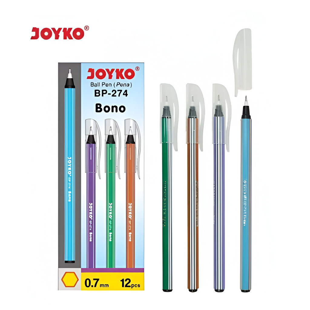 

(1 PCS) Ball Pen Pulpen Pena Joyko BP-274 Bono 0.7 mm - Pulpen Joyko Bono BP 274 0.7MM