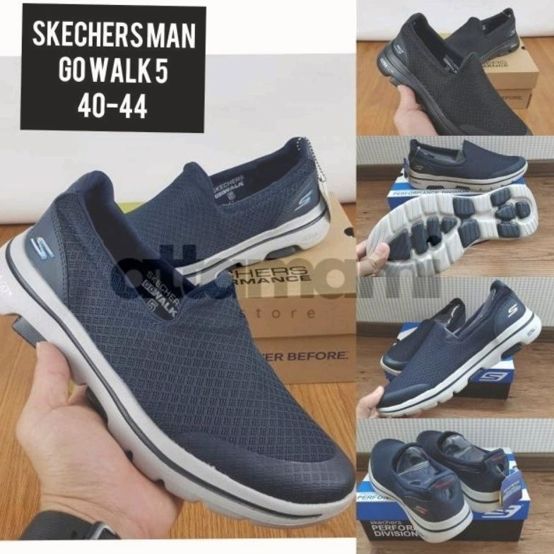 Sepatu pria / Skechers Go walk5 man / Sepatu Pria Skechers go walk 5 man