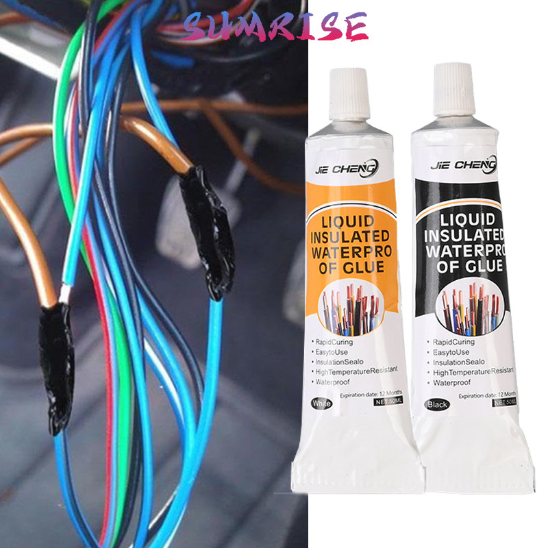 Lakban Cair Tahan Air & Isolasi Listrik Untuk Pelapis Kabel & Perbaikan Papan Sirkuit Hitam & Putih 