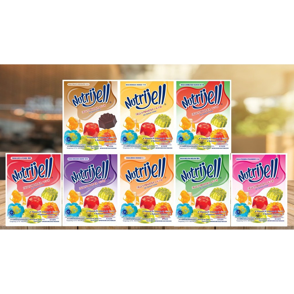 

Nutrijell ekonomis Jelly Powder Nutrijel kemasan ekonomis varian rasa buah